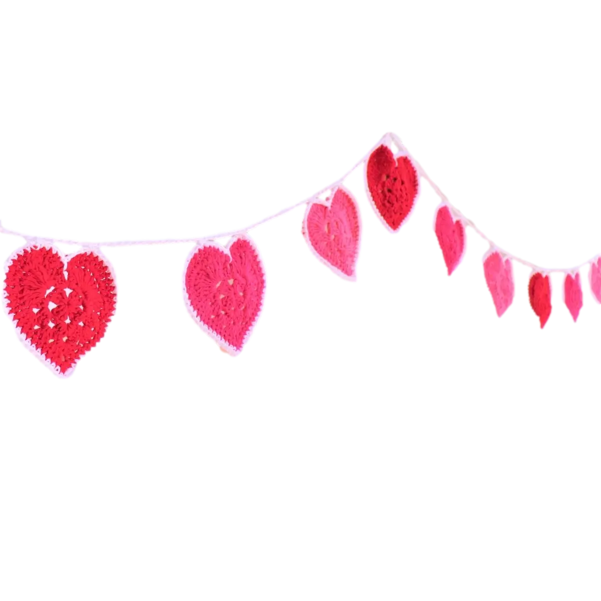 Granny Square Heart Bunting – Easy Crochet Pattern for Handmade Decor