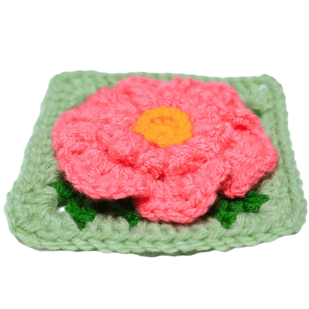 Hibiscus Flower Granny Square - BloomScape CAL Part 12