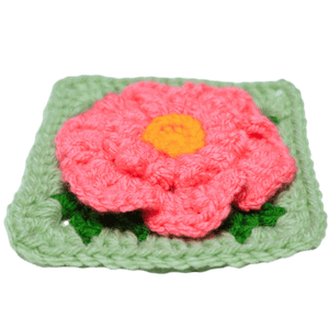 Hibiscus Flower Granny Square - BloomScape CAL Part 12 - The Secret Yarnery