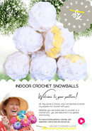 Indoor Crochet Snowballs.