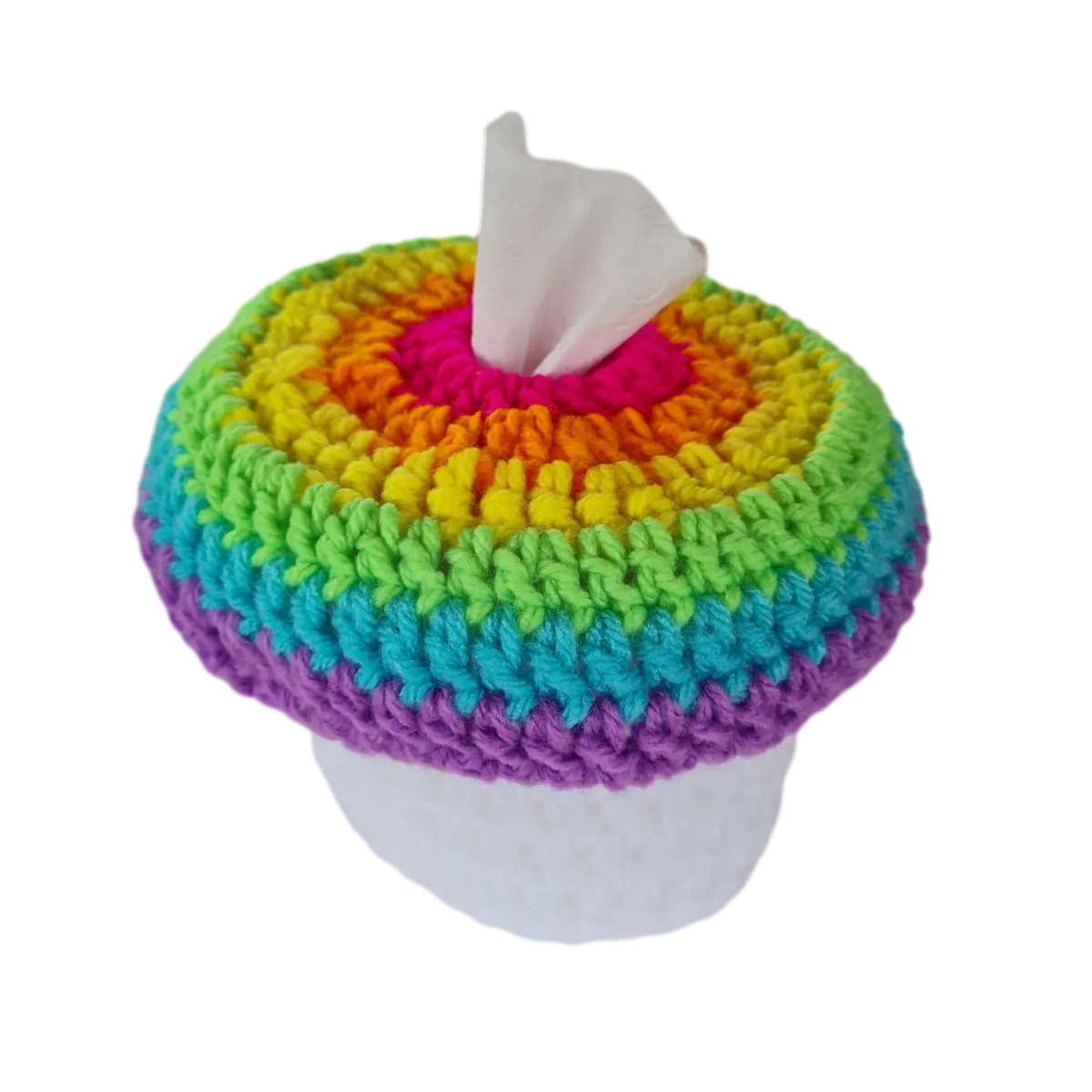 Mushroom Tissue Roll Cover – Cute and Easy Crochet Pattern