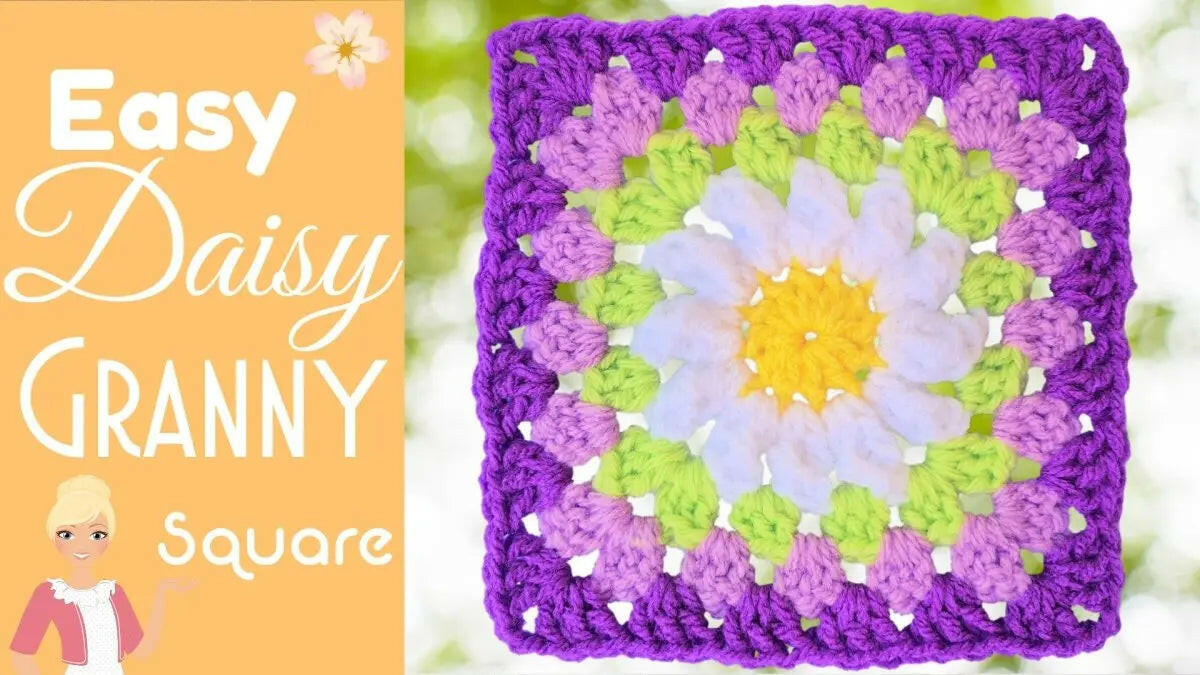 NEW Daisy Granny Square – Fresh and Easy Crochet Floral Pattern.