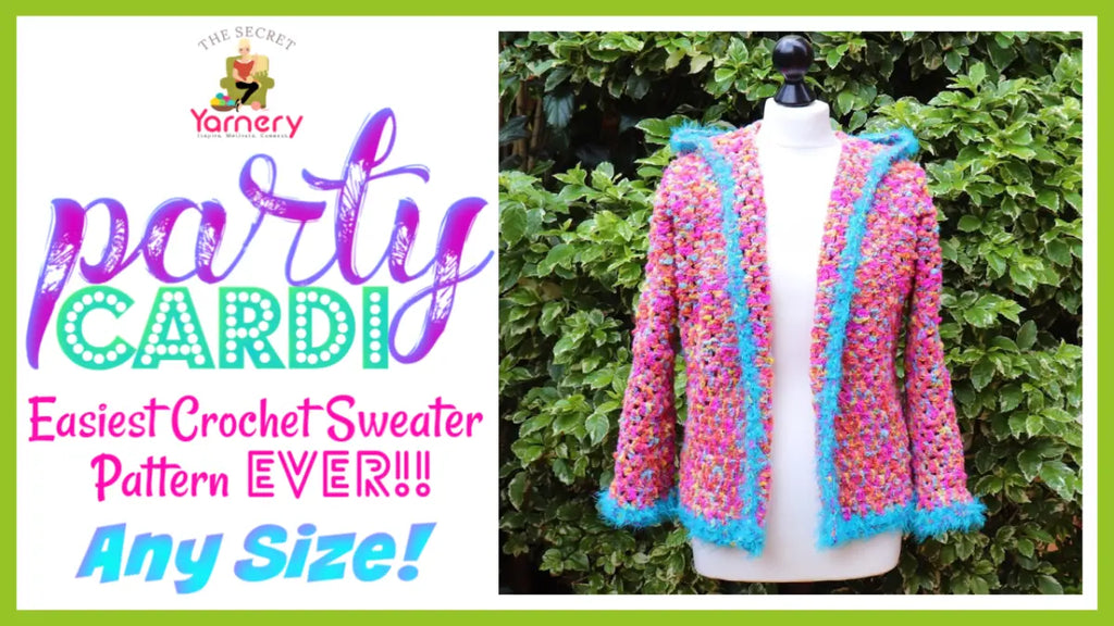 Party Cardi – Easy Crochet Sweater Pattern for Beginners