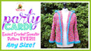 Party Cardi - Easy Crochet Sweater Pattern for Beginners.