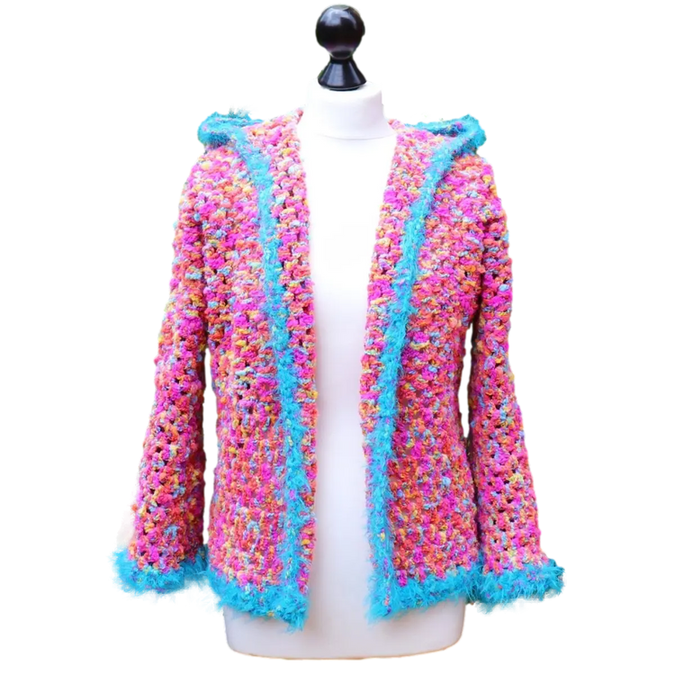 Party Cardi - Easy Crochet Sweater Pattern for Beginners.