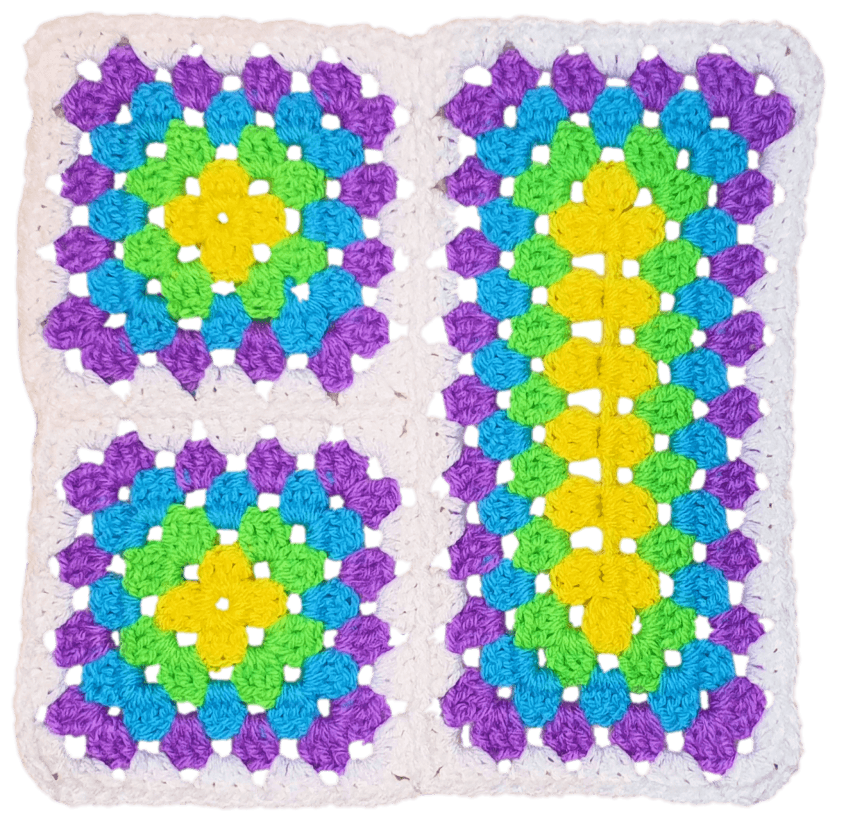 Rectangular Granny Pattern – Easy and Versatile Crochet Design.