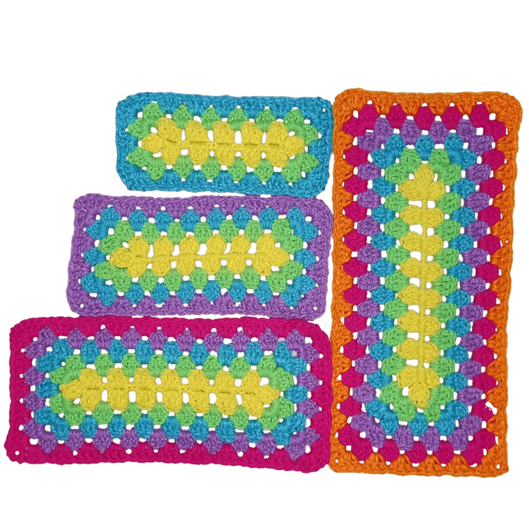 Rectangular Granny Pattern – Easy and Versatile Crochet Design.