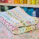 Scraptastic Confetti Cakes Crochet Bed Runner.