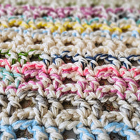 Scraptastic Confetti Cakes Crochet Bed Runner.