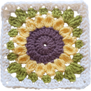 Simple Sunflower Granny Square – Easy Floral Pattern for Beginners.