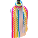 Speedy Granny Ruth Rainbow Scarf - Easy to Follow Written Crochet Pattern - The Secret Yarnery