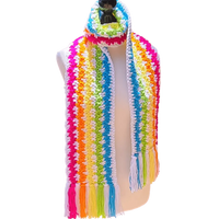 Speedy Granny Ruth Rainbow Scarf - Easy to Follow Written Crochet Pattern - The Secret Yarnery