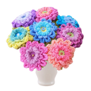 Spring Crochet Flower Bouquet – Removable & Washable for Lasting Decor.