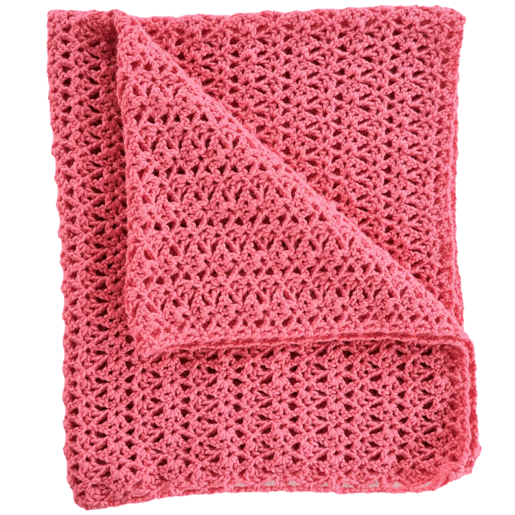 Sundae Granny Crochet Baby Blanket – Easy, Customizable One-Row Repeat.