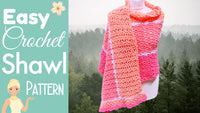 Sundae Granny Crochet Shawl – Easy One-Row Repeat with Elegant Border.