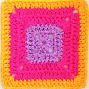 Super Easy Solid Granny Square - secretyarnery