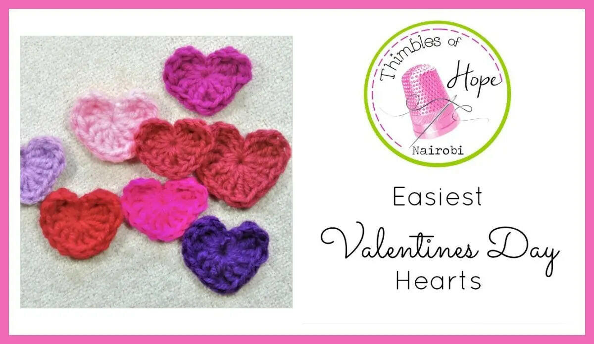 Super Fast Crochet Hearts – Quick and Easy Pattern for Beginners.