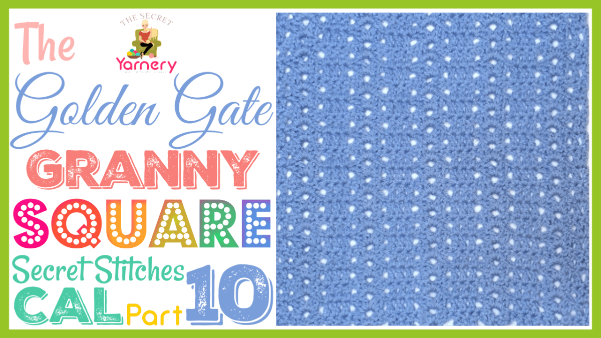 The Golden Gate Granny Square - Easy Crochet Written Pattern - The Secret Yarnery