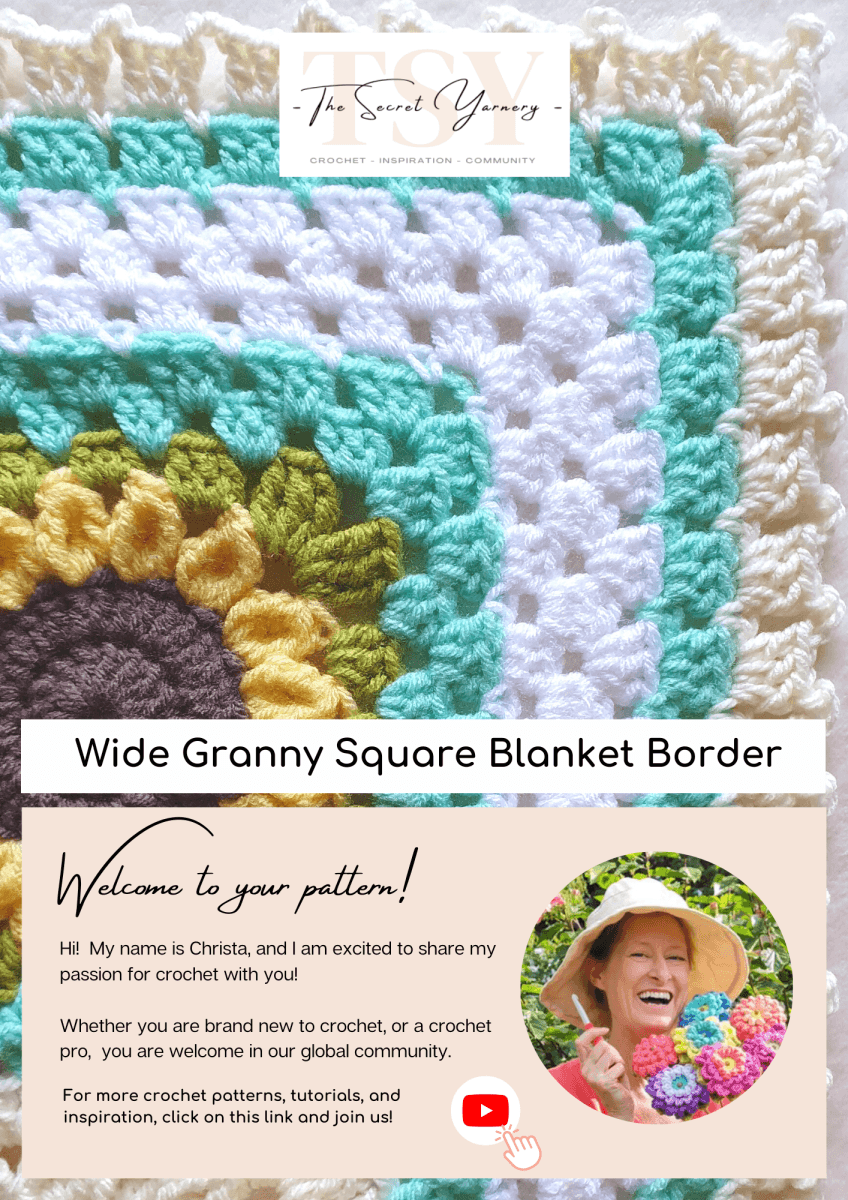 Grand Finale Crochet Border – Add Size and Style to Any Blanket.