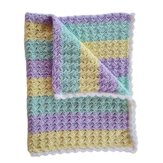 Sober Granny Baby Blanket – Simple and Elegant Crochet Pattern for Beginners.