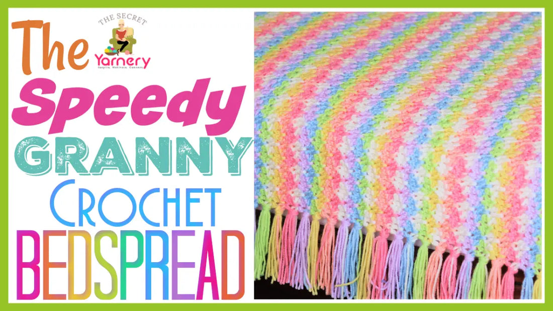 Speedy Granny Ruth Crochet Bedspread – No Ends, Stash-Busting Pattern.