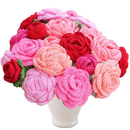 The Ultimate Easy Crochet Rose Bouquet.