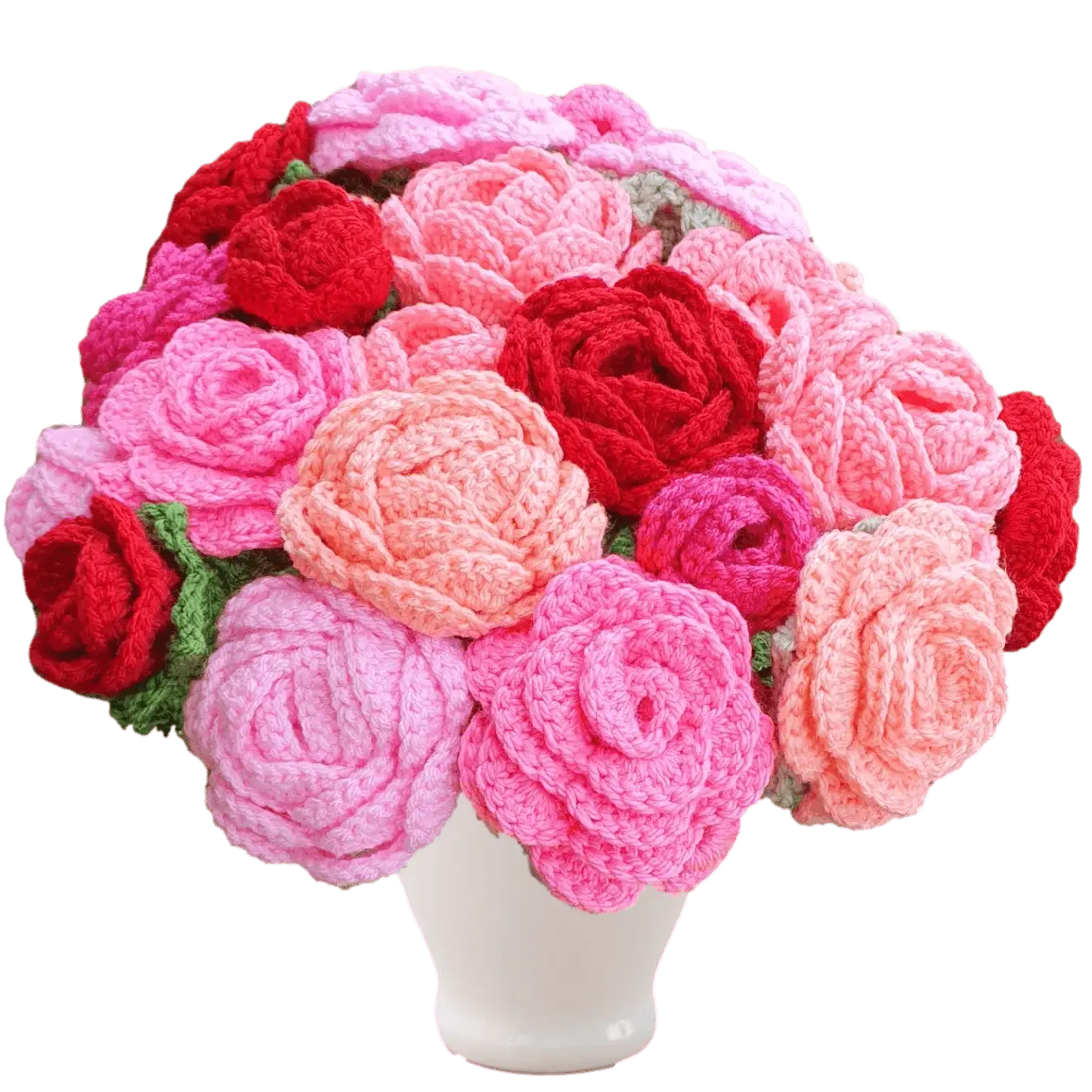 The Ultimate Easy Crochet Rose Bouquet.