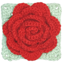 Ultimate 3D Crochet Rose Granny Square – Elegant Floral Pattern.