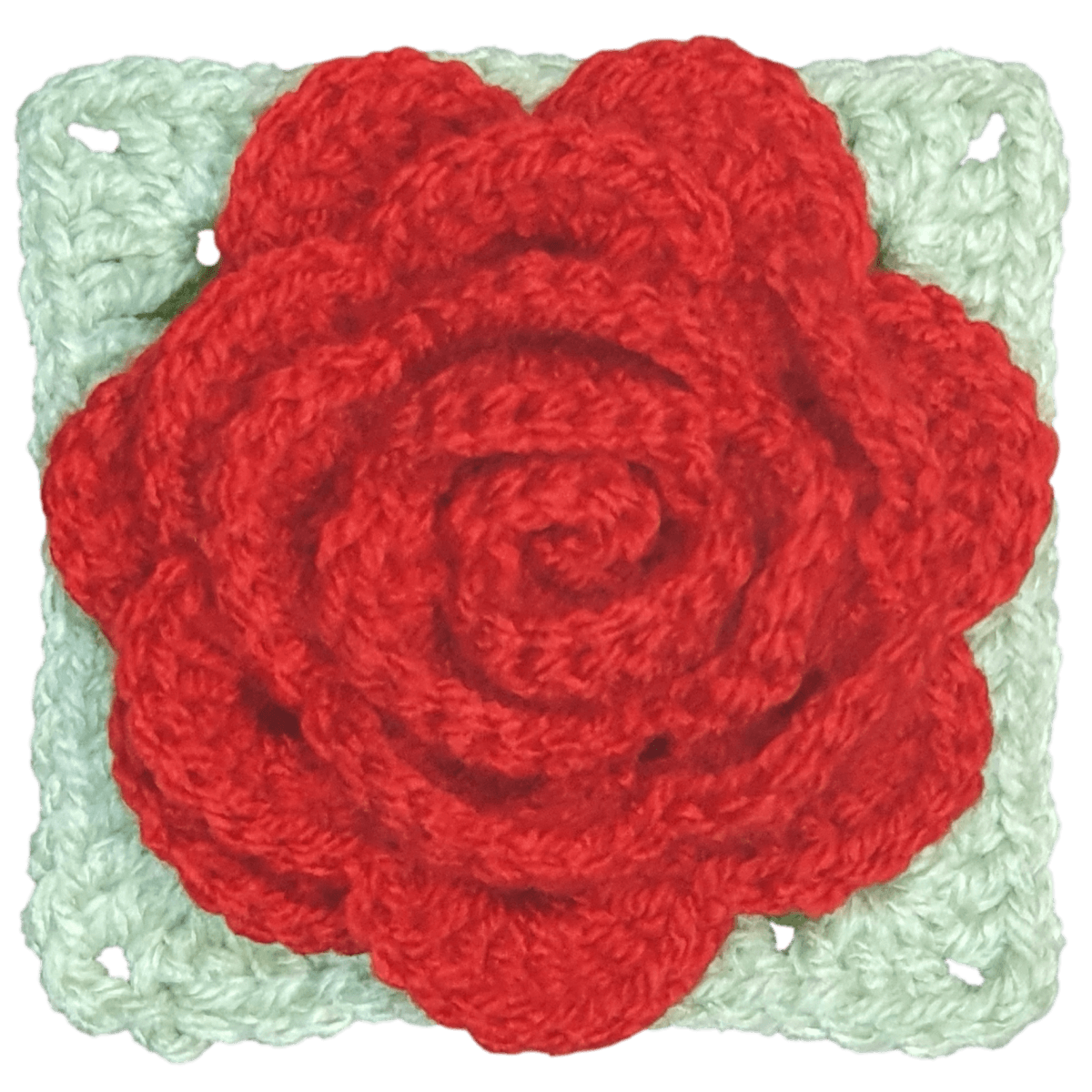 Ultimate 3D Crochet Rose Granny Square - The Secret Yarnery