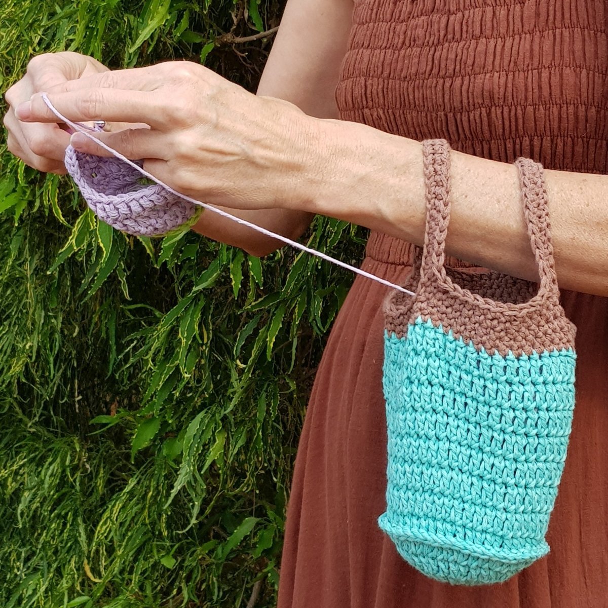 Granny Square Project Bag - Easy to Follow Written Crochet Pattern