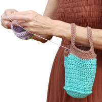 Yarn on the Arm Bag – Easy Crochet Pattern for On-the-Go Crafters.